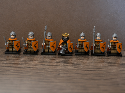 13PCS Stag King & Royal Guard Minifigures Set – Original Fantasy MOC Building Block Army Compatible with Major Brick Brands