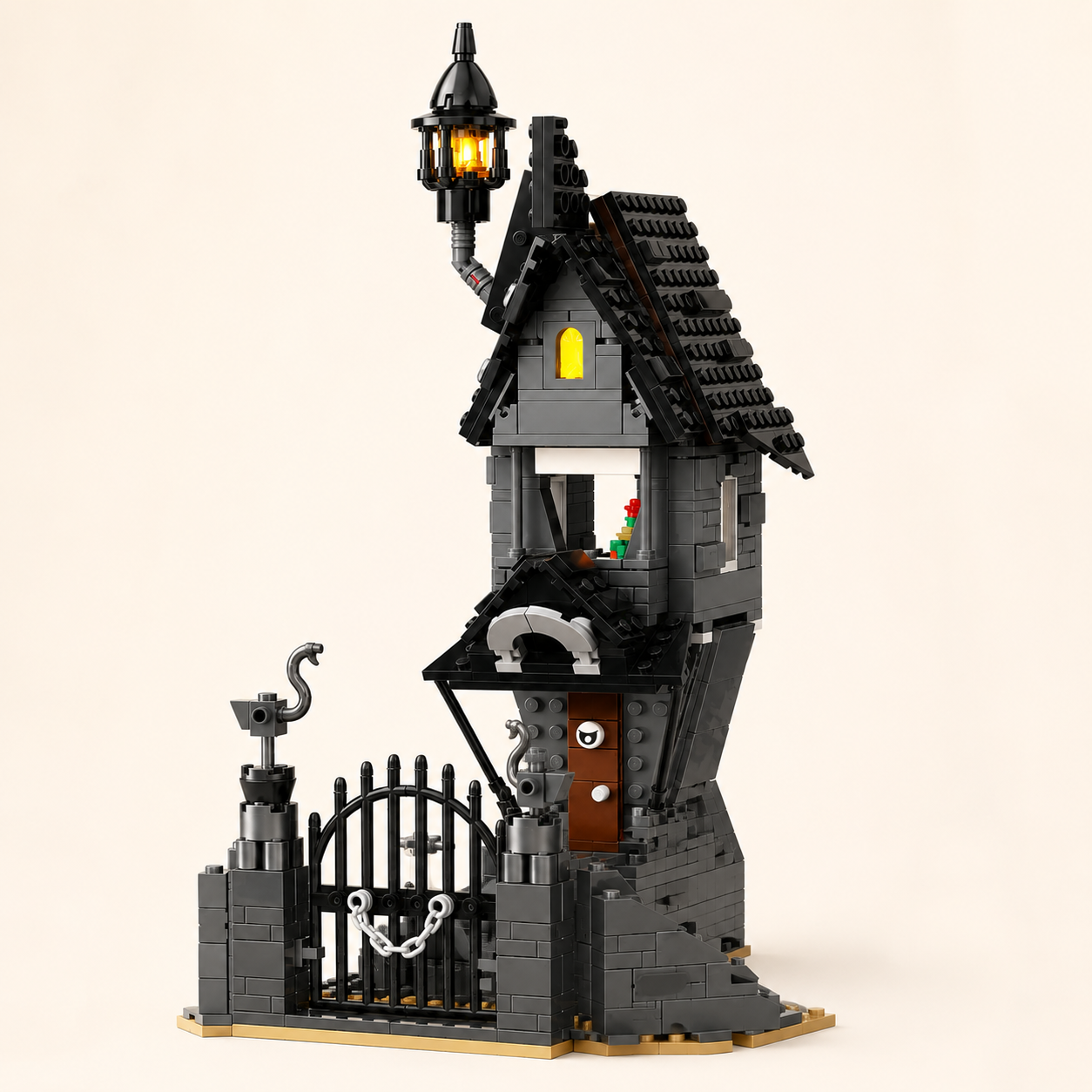 Halloween Haunted House Building Set with 8 Spooky Figures