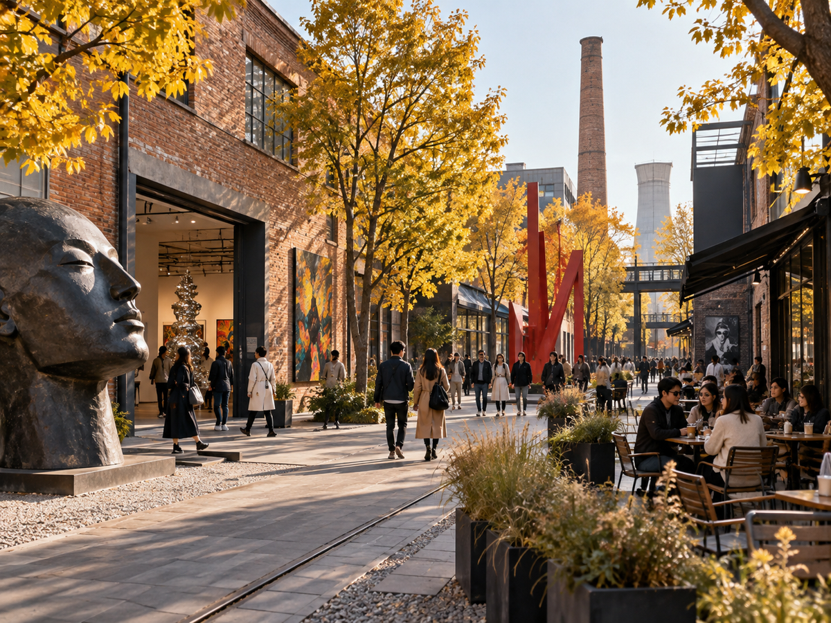 Contemporary architecture and creative district in modern Beijing