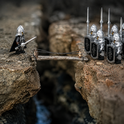 Silver Tree Guard Medieval Fantasy Knight Army Minifigure Set