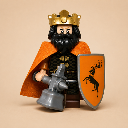 13PCS Stag King & Royal Guard Minifigures Set – Original Fantasy MOC Building Block Army Compatible with Major Brick Brands