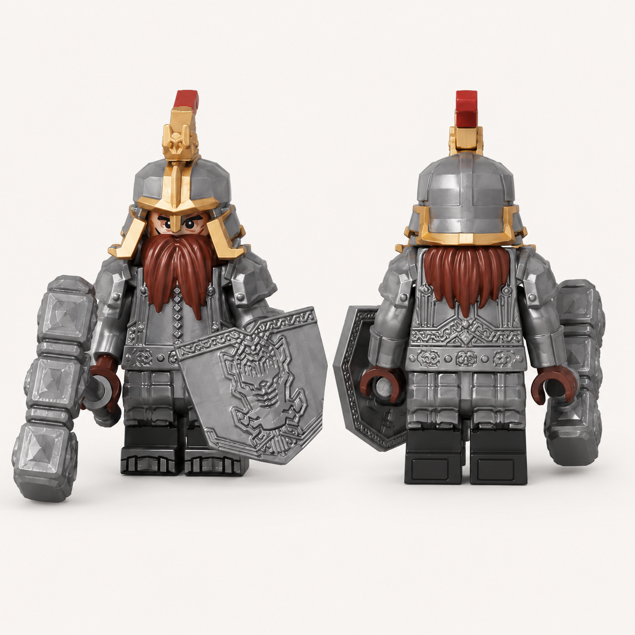 8PCS Dwarf Warrior Minifigures Set – Original MOC Building Block Toys Compatible with Major Brick Brands