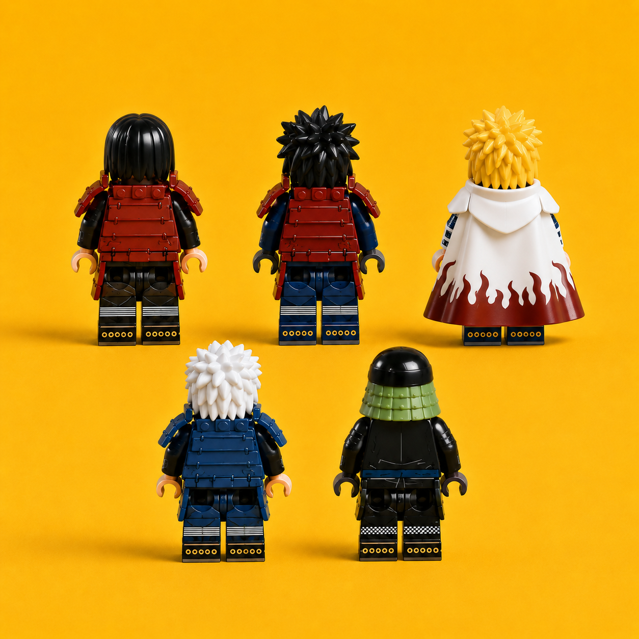 5PCS Ninja Warrior Minifigures with Storage Boxes – MOC Building Block Set